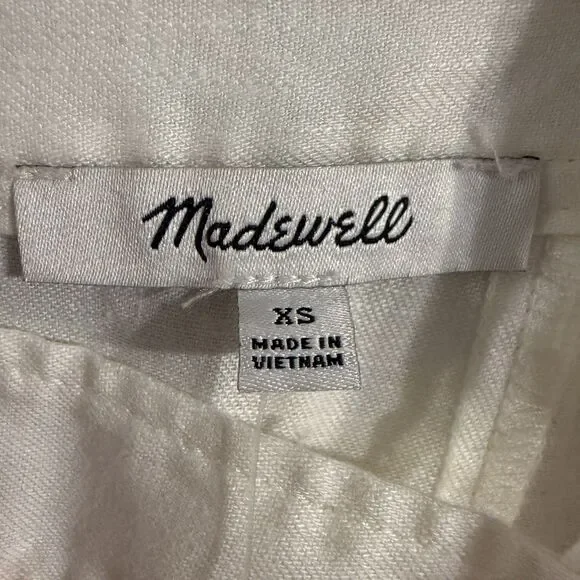 Madewell Linen Blend Princess Seamed Dress Old Money quiet luxury timeless NWT - Picture 8 of 9